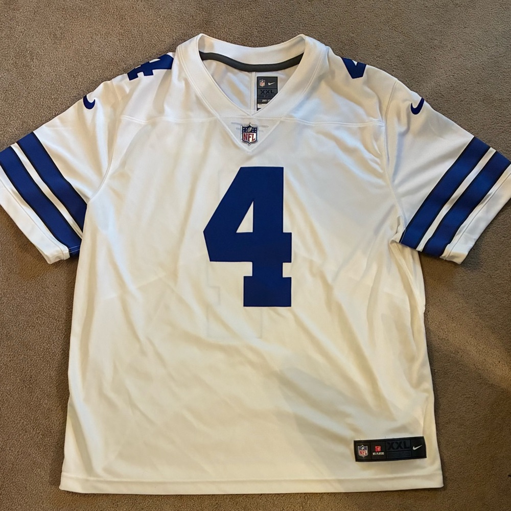 Nike On Field Dallas Cowboys #4 Dak Prescott Jersey Men’s Size XXL